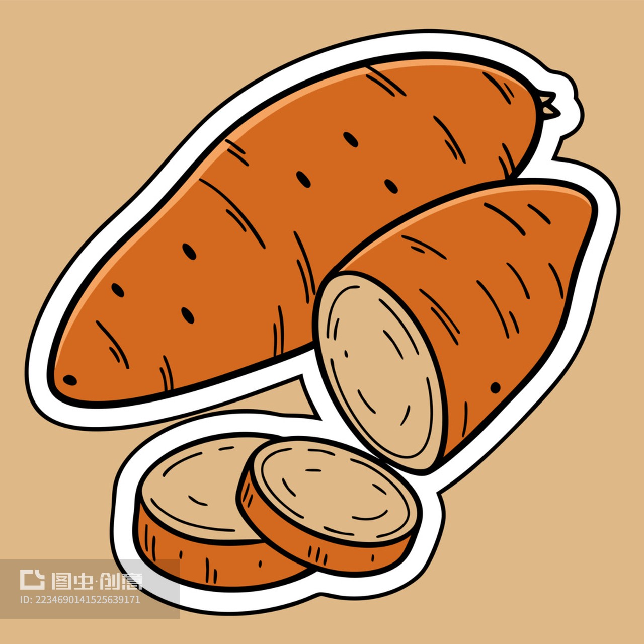 香肠的插图素材第1页