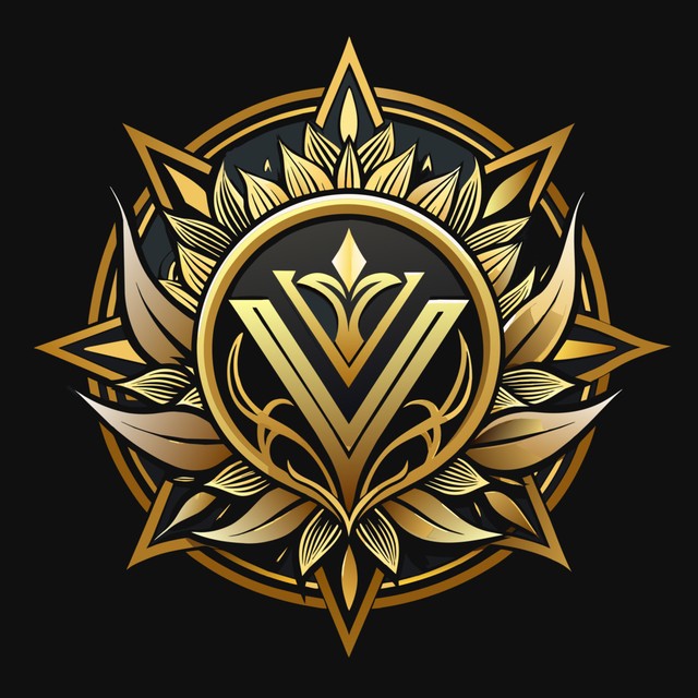 豪华金色品牌标志矢量图